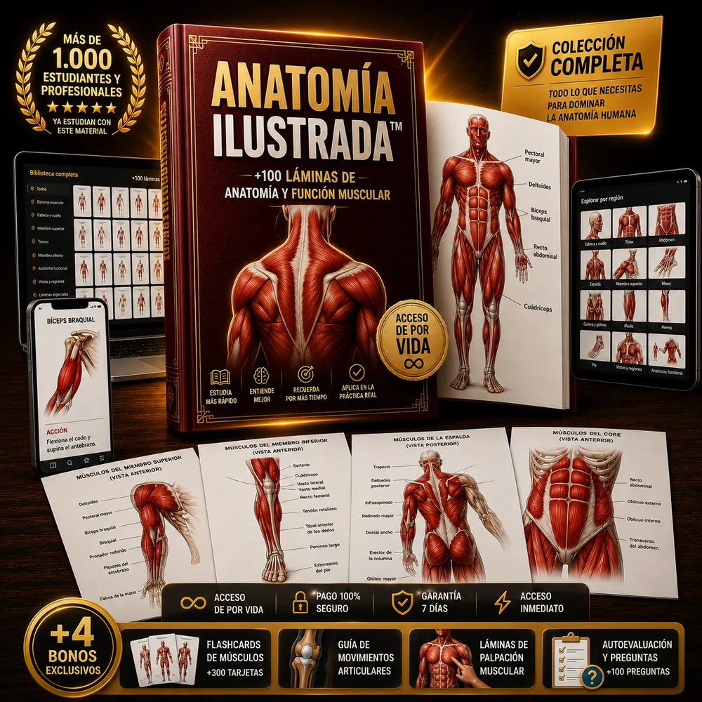 Anatom&iacute;a Ilustrada — +100 L&aacute;minas de Anatom&iacute;a y Funci&oacute;n Muscular